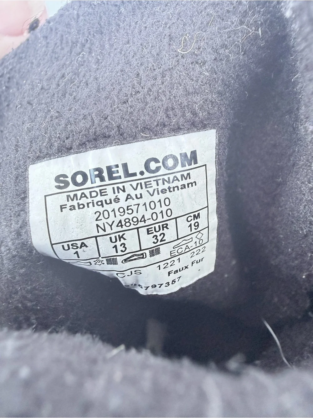 SOREL Kids Youth Explorer Cozy Black Sherpa Winter Boots